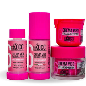 Crema viso al collagene e peptidi Kocci VIP - Trattamento anti-età ipervitaminico per pelle rassodante