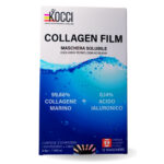 Maschera al collagene solubile Kocci VIP con 99,86% di collagene e acido ialuronico per pelle idratata, rivitalizzata e visibilmente più giovane