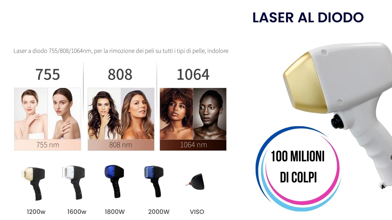 Multifunzione 4 in 1 laser al diodo ipl fotoringiovanimento nd yag tattoo removal rf radiofrequenza